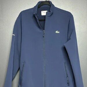 NWOT Lacoste Sport Water Repellent Zip Up Navy Large